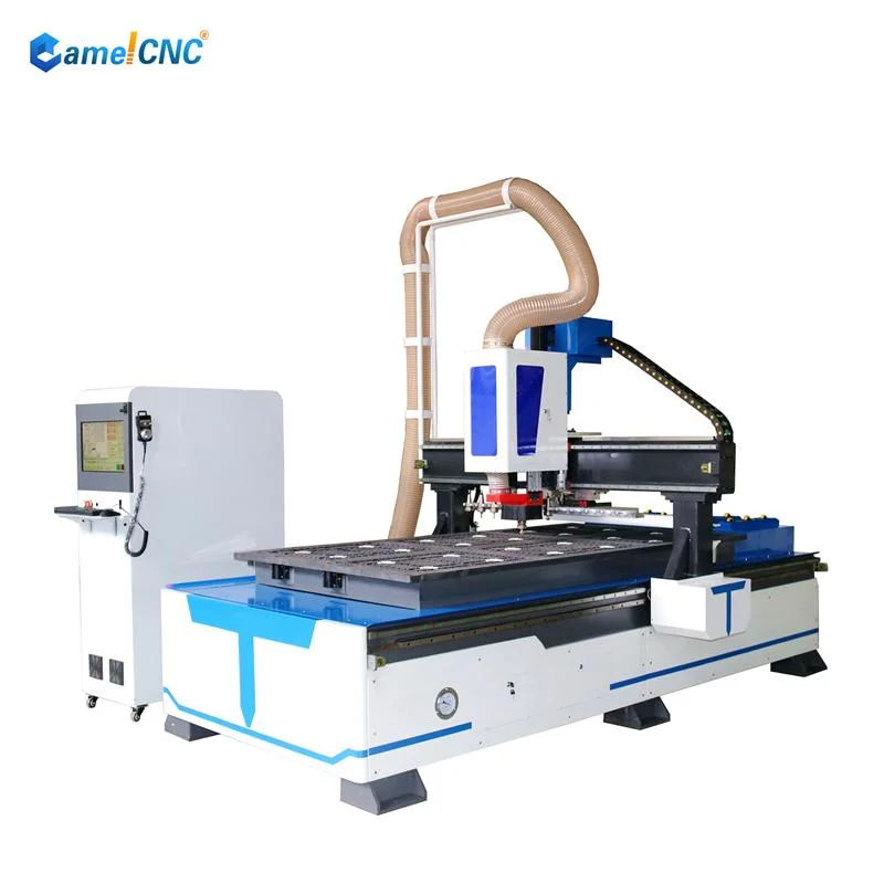 Jinan Ca-1325 1530 2030 Wood CNC Router Machine Furniture Cabinets Cutting 3D Engraving Auto Tool Change Atc CNC Router with 9kw Spindle