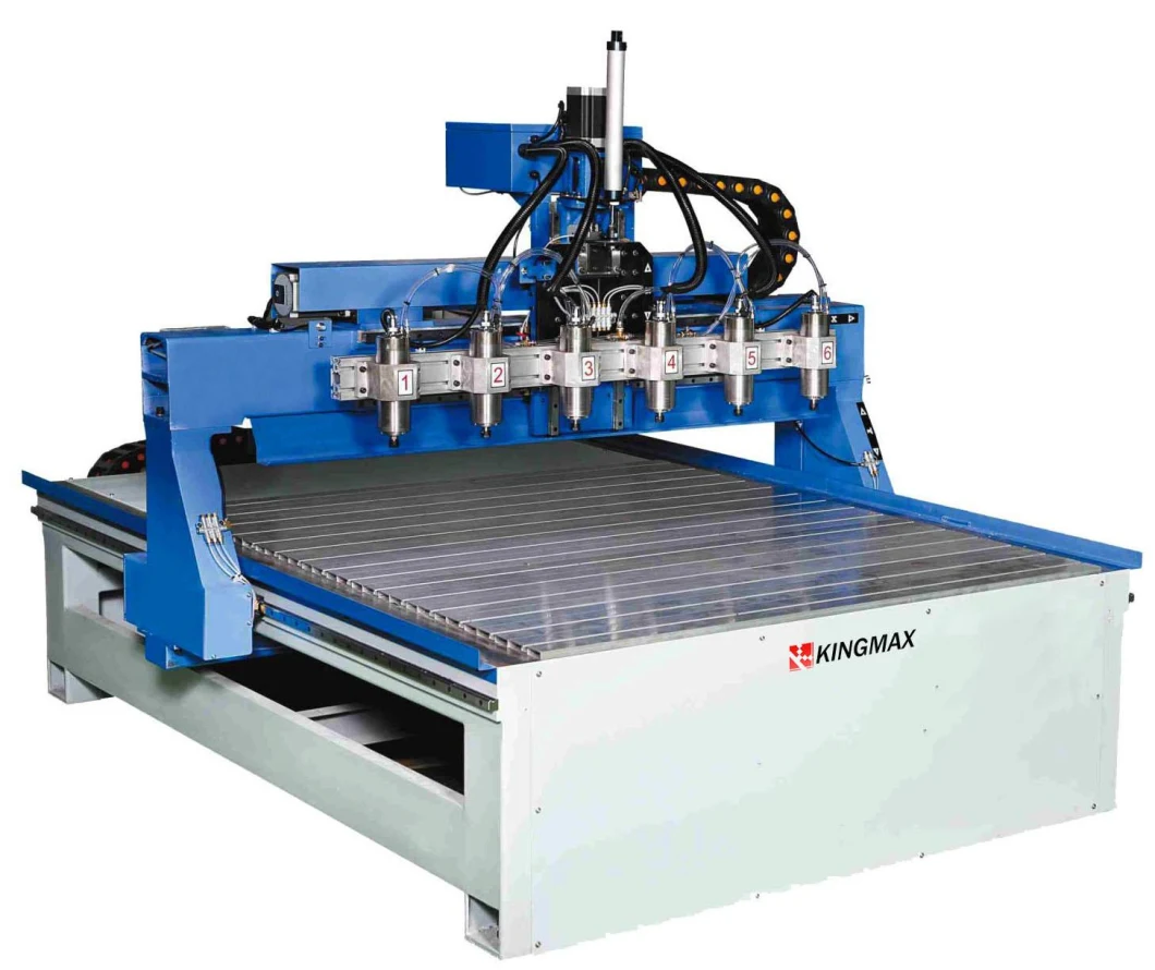 Heavy Duty Multi Head CNC Router 3D Wood Carving Machine